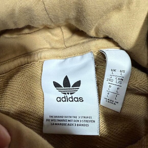 adidas Tan Hoodie with Front Pockets - Picture 8 of 8